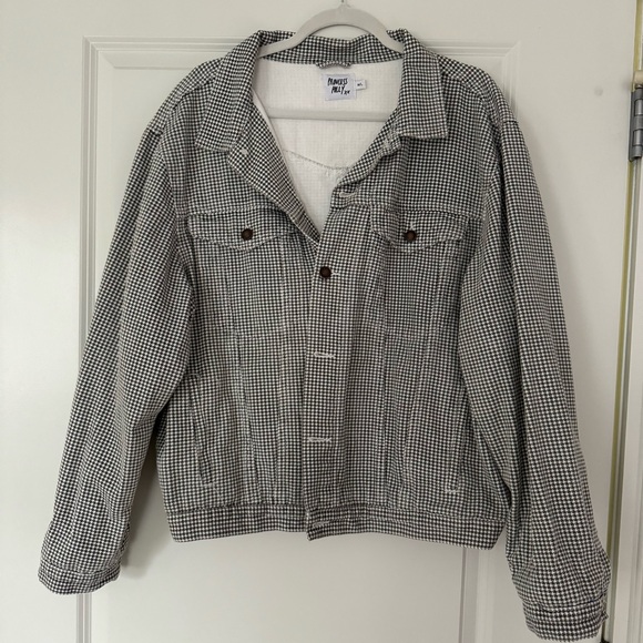 Princess Polly Black and White denim jacket - Picture 5 of 5